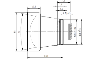 50mm f/1.2 Athermalized Lenses for LWIR Thermal Imaging Camera